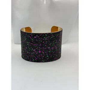 Multi-Colored Sparkle Cuff Bracelet